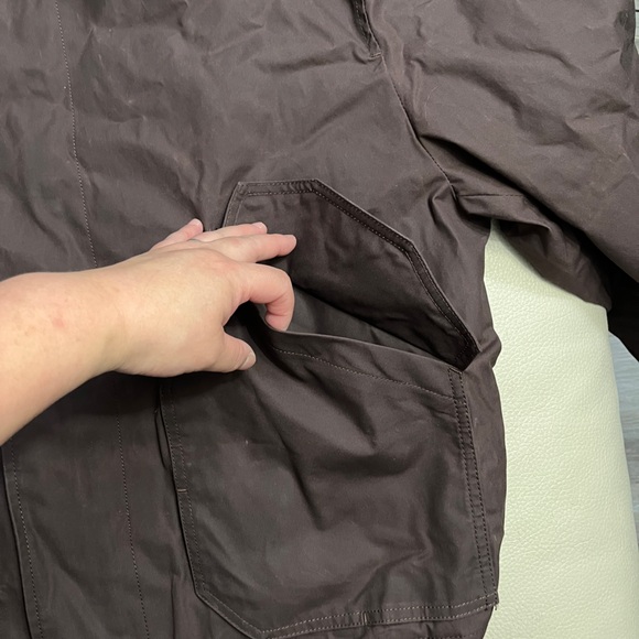 Zara Men’s Waxed Finish Padded Bomber Jacket - Size L - Picture 8 of 14